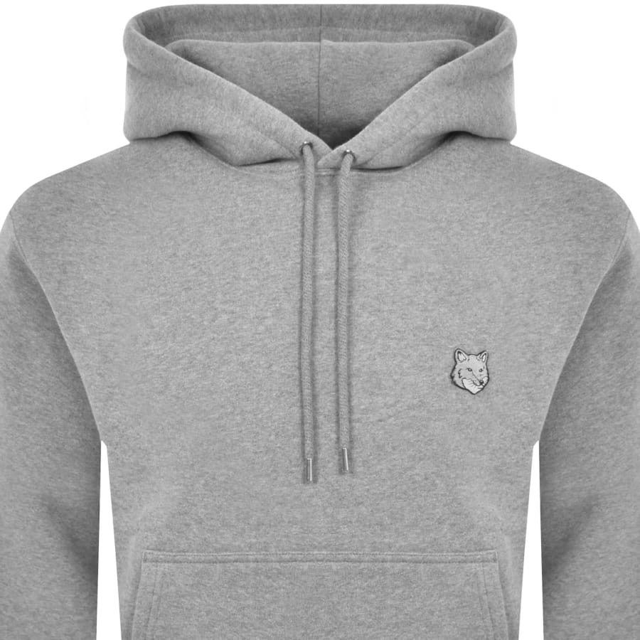 Maison Kitsune Fox Head Hoodie Grey Mainline Menswear Denmark